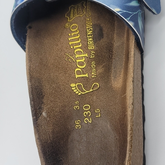 Papillio by birkenstock catalina blue floral dream slip on shoes size 36 - Picture 6 of 6